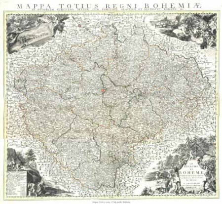 1744 - Mapa Čech podle Mullera