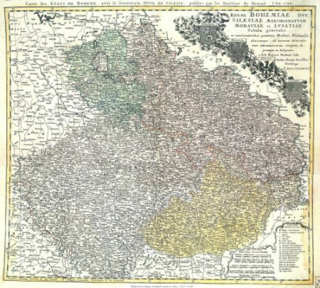 1747-1748 - Majerova mapa českých zemí 