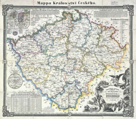 1847 - Lothova mapa Čech 