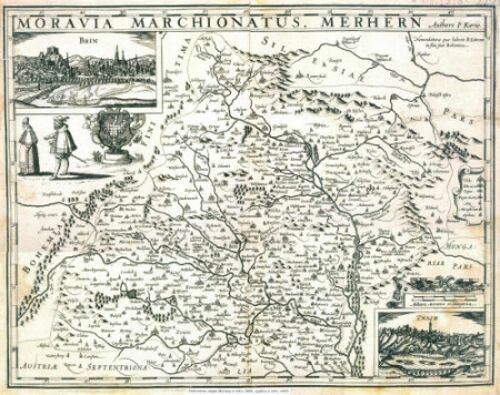 1569 - Fabriciova mapa Moravy