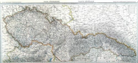 1935 - Mapa Republiky československé