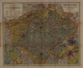 1904  Národnostní mapa Heinricha Rauchberga - Sprachenkarte von Böhmen